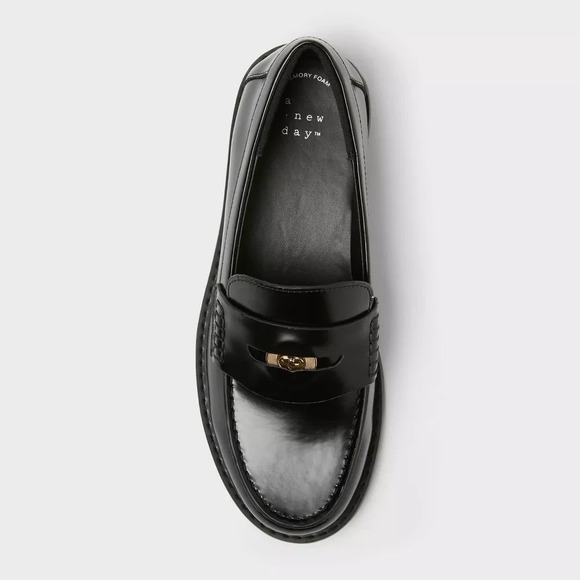 A New Day Phyllis Penny Loafers Black Size 8. Worn only once! - Picture 5 of 6